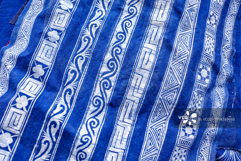 贵州丹寨县排莫村丹寨蜡染“东方第一染”坊图片素材