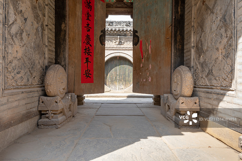 陕北民居古建筑图片素材