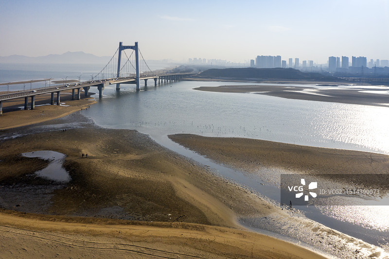 山东烟台夹河大桥图片素材