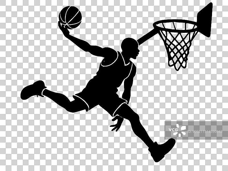 篮球运动员跳起投篮图片素材