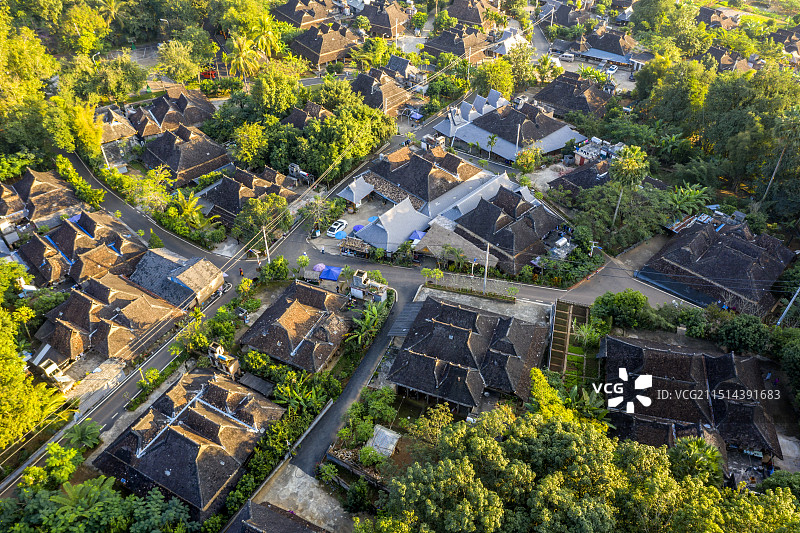 云南省景洪市橄榄坝曼远村图片素材
