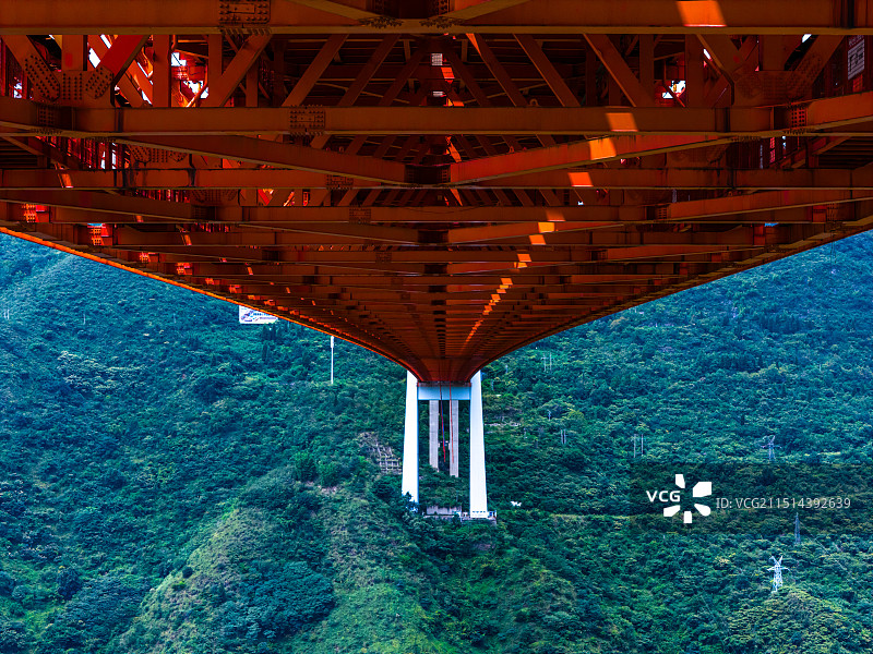 贵州安顺坝陵河大桥航拍图片素材