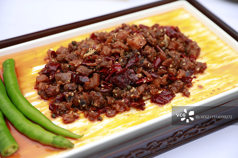 四川自贡美食冷吃兔图片素材