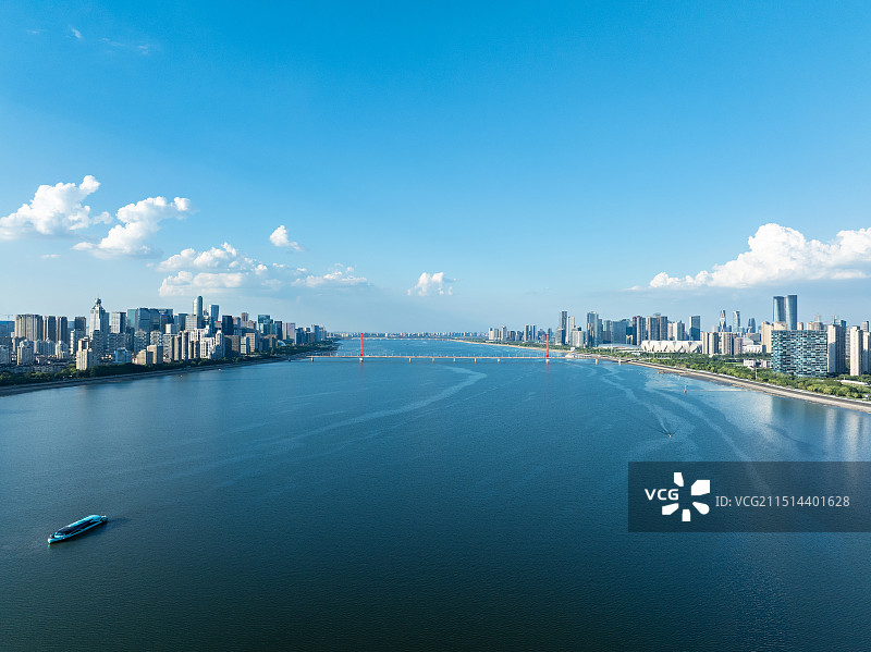 杭州滨江区城市风光图片素材