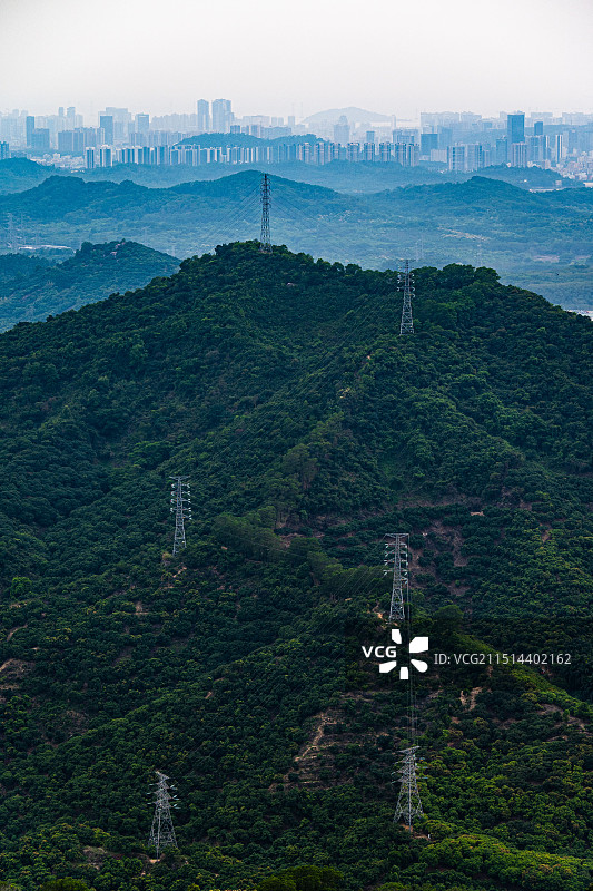 阳台山上与盐田港图片素材