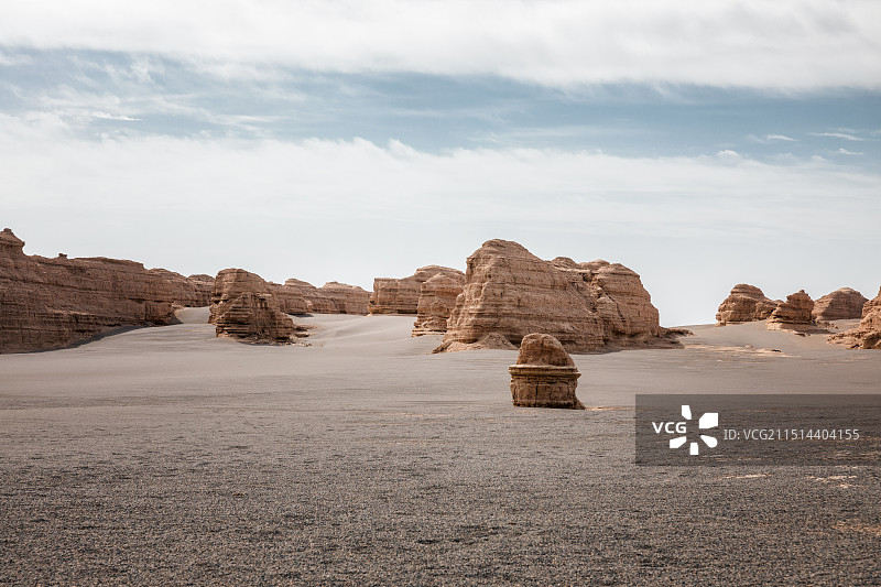 敦煌雅丹魔鬼城，敦煌雅丹国家地质公园，敦煌，甘肃图片素材