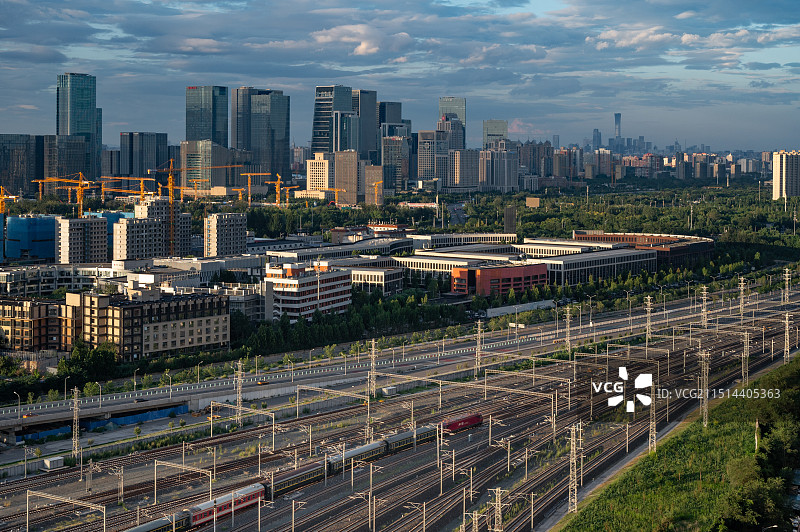 丽泽国贸丰台站同框图片素材