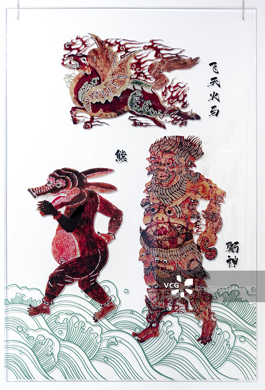 北京地坛公园皮影艺术展图片素材