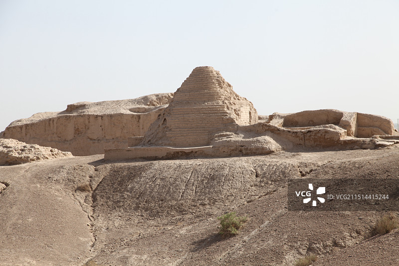 新疆焉耆：七个星佛寺遗址图片素材