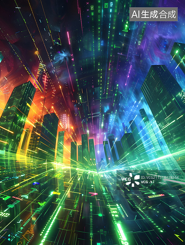 【AI数字艺术】数字银河城图片素材