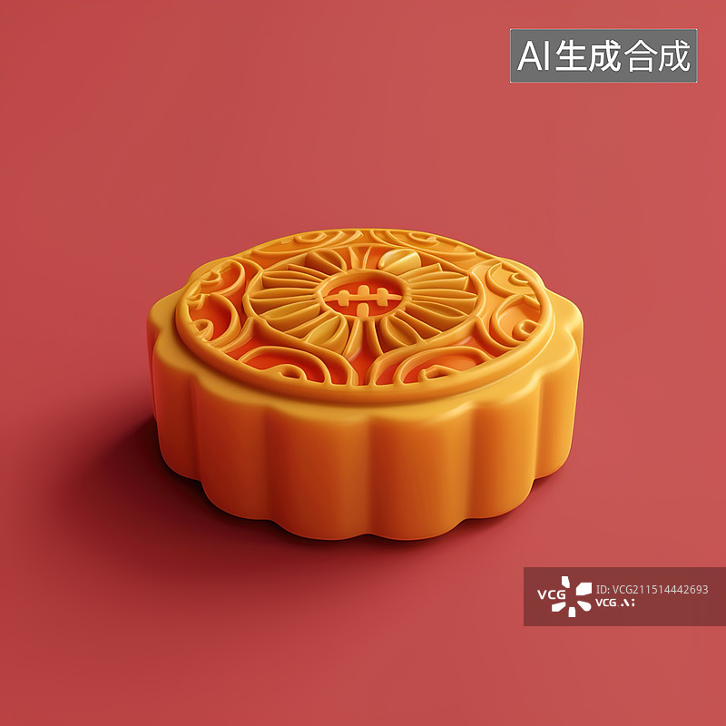 【AI数字艺术】月饼图片素材