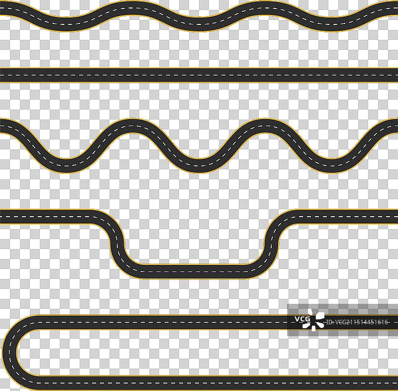 弯曲道路合集图片素材