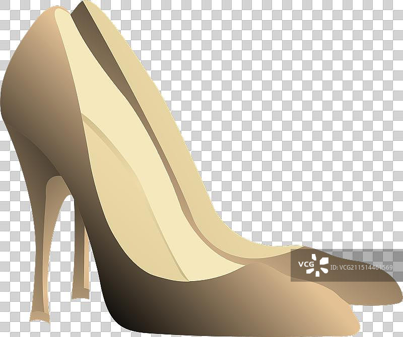 女士高跟鞋标志设计图片素材