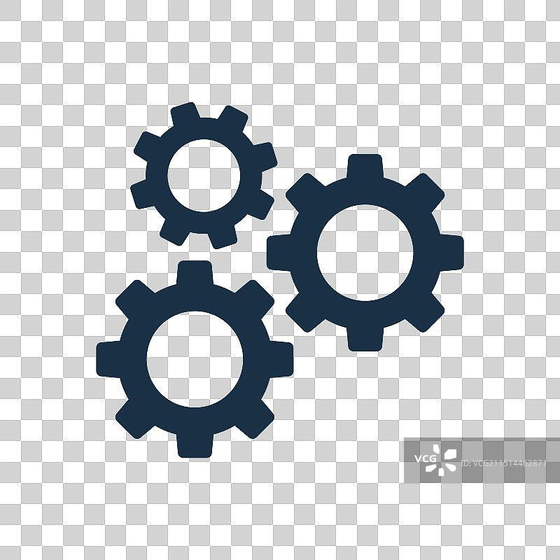 设置图标或齿轮图标和功能符号图片素材