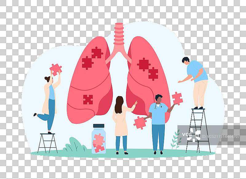 关注小人物肺部健康图片素材