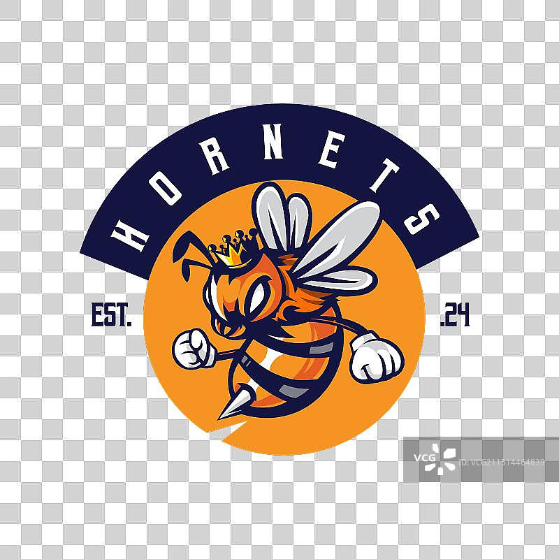 蜜蜂吉祥物Logo图片素材