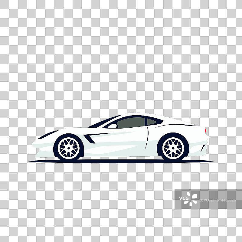跑车侧视图标图片素材