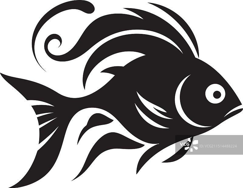 乌木水生交响曲黑色鱼图片素材