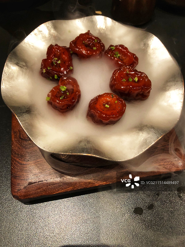 传统鲁菜九转大肠图片素材