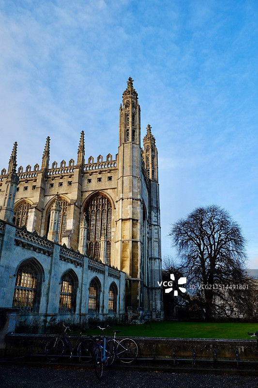 英国剑桥大学国王学院校园建筑图片素材