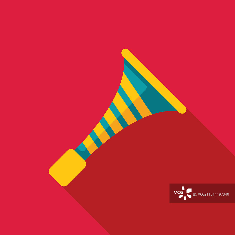 为您的球队吹响体育场喇叭平面图标图片素材