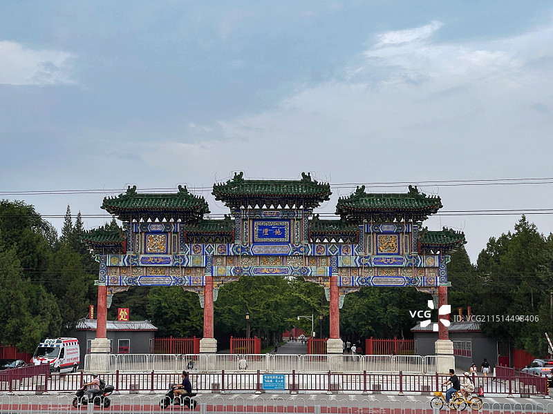 地坛牌楼图片素材
