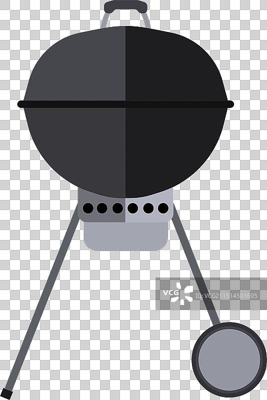 黑白烧烤架图片素材