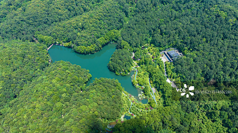 北碚缙云山黛湖图片素材