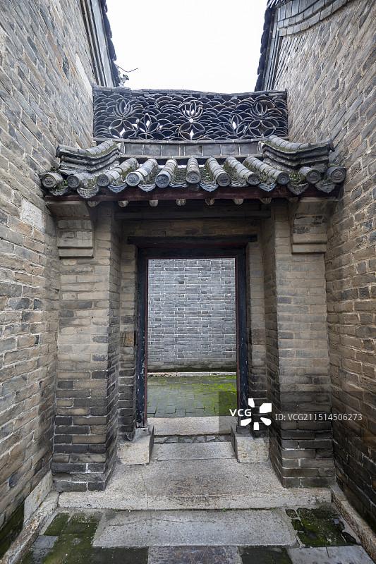 山东省济宁市邹城市孟府：角门（名为更道）图片素材