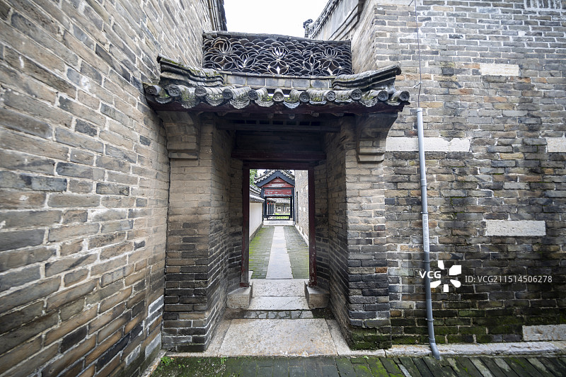 山东省济宁市邹城市孟府：角门（名为更道）图片素材