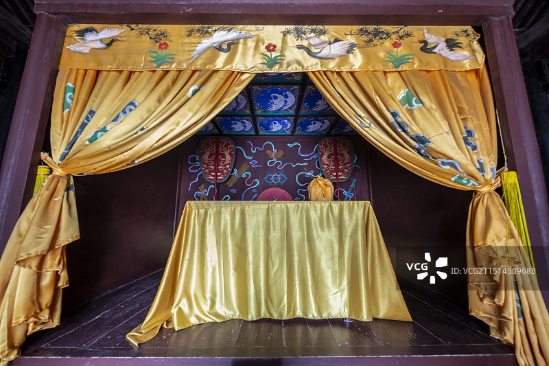 山东省济宁市邹城市孟府：孟府大堂（是孟子嫡裔世袭博士开读诏旨、接待官员、申敕族规家法、处理公务之所）图片素材