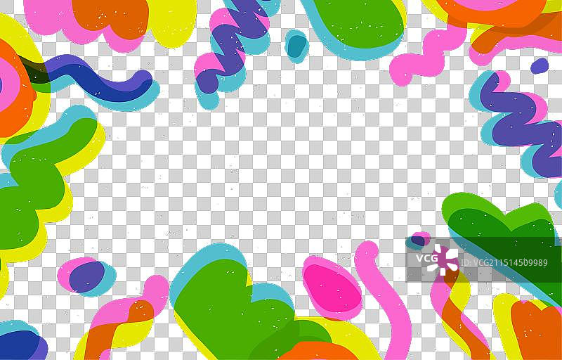 复古抽象套色版画背景图片素材