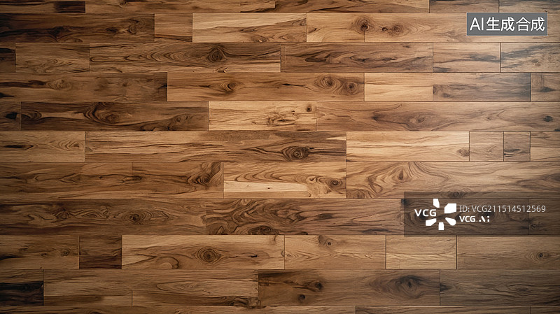 【AI数字艺术】自然木纹地板图片素材
