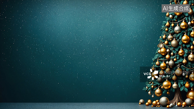 【AI数字艺术】圣诞树装饰图片素材