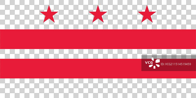 华盛顿哥伦比亚特区旗帜图片素材