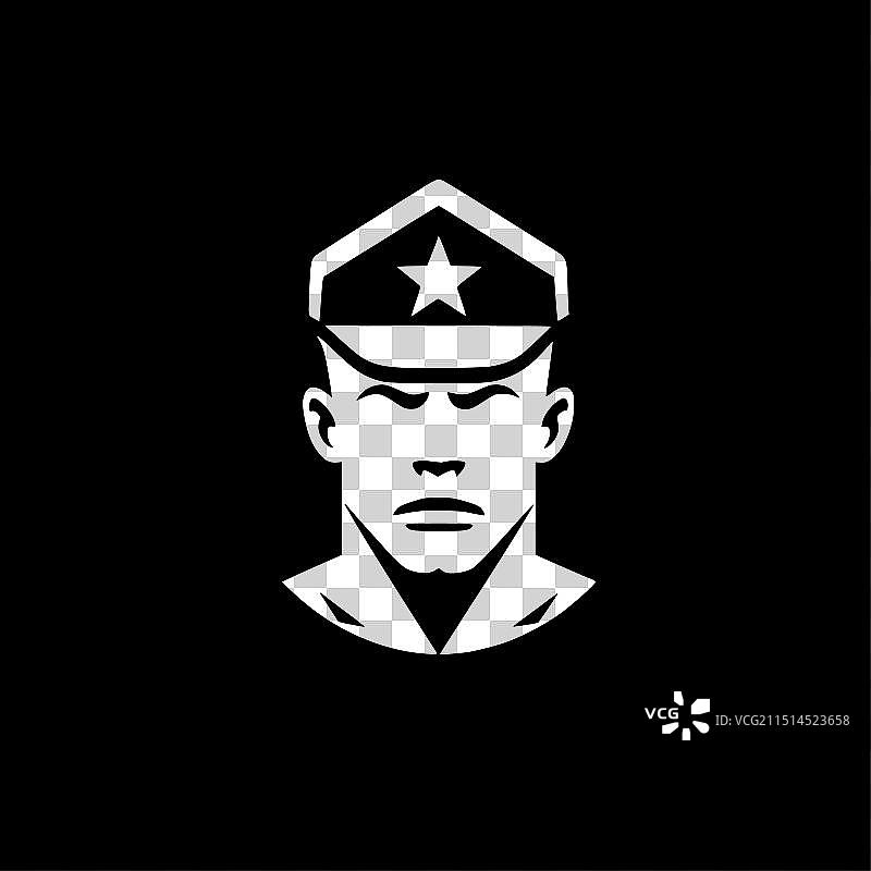 军队主题简约扁平风logo图片素材