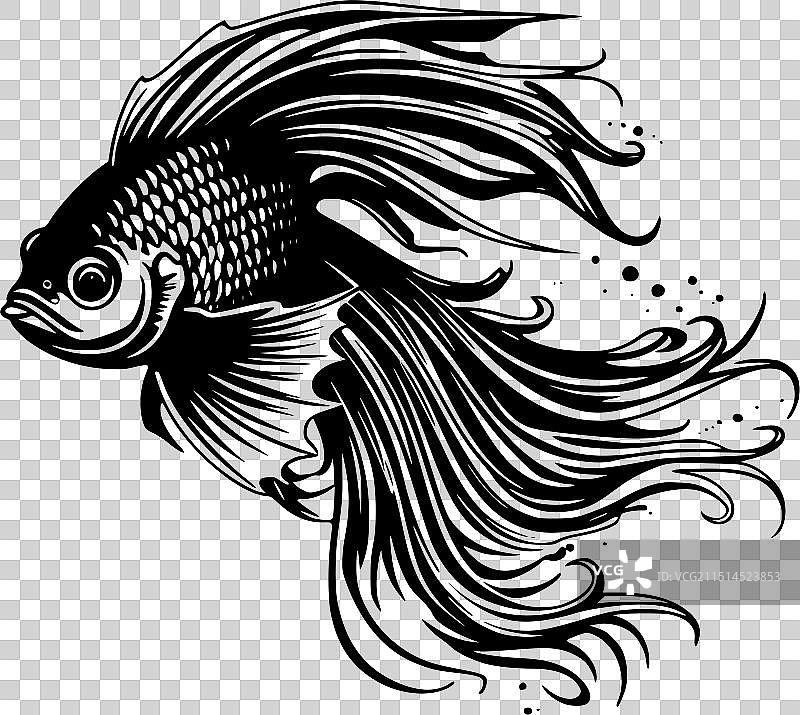 斗鱼扁平风简约logo图片素材