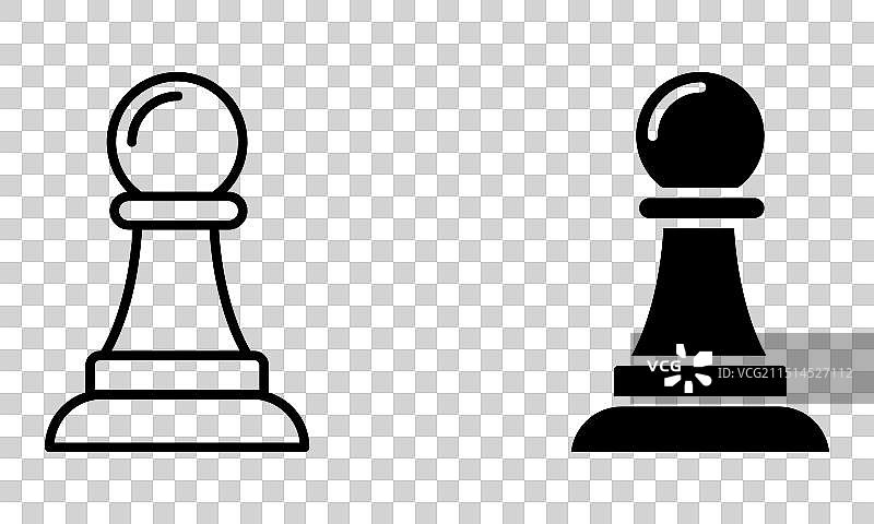 国际象棋棋子图标图片素材