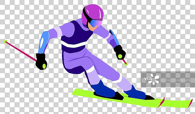 滑雪运动员图片素材