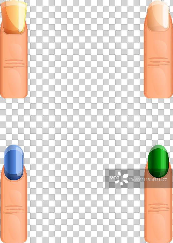 女性美甲图标卡通图案图片素材