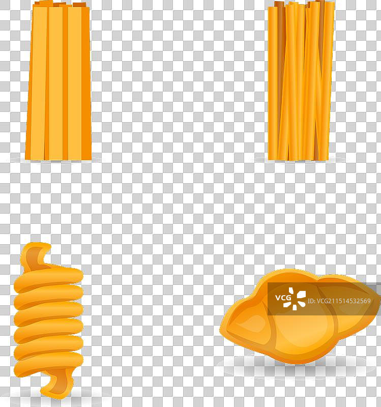 卡通意大利面通心粉图标图片素材