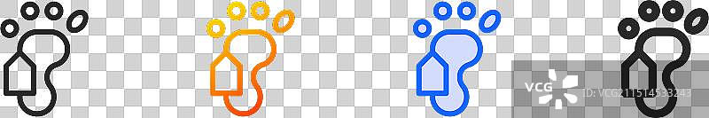 线性渐变蓝色死亡图标图片素材