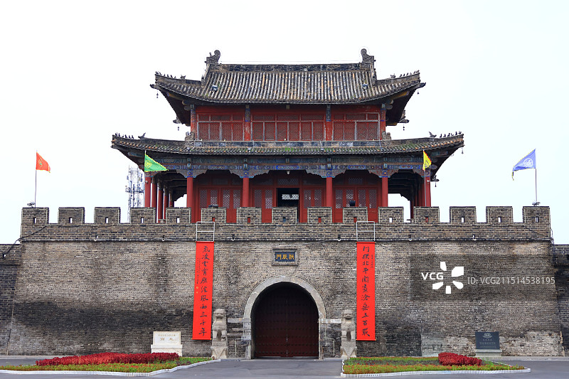 商丘古城拱辰门门楼图片素材