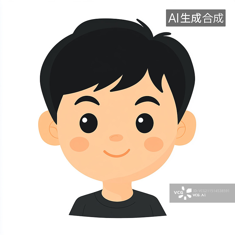 【AI数字艺术】儿童头像插画图片素材