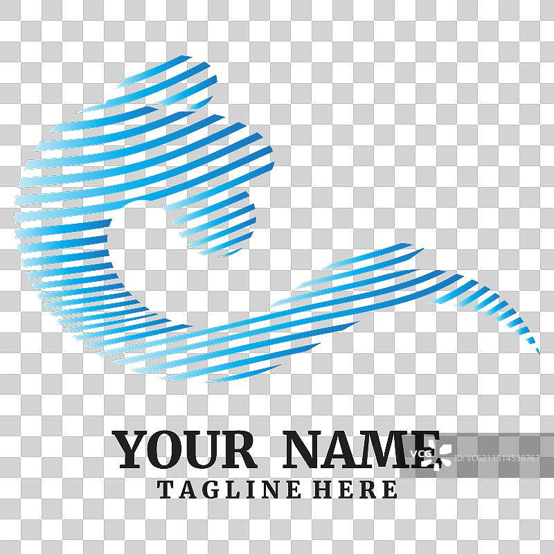 海浪图标logo设计图片素材