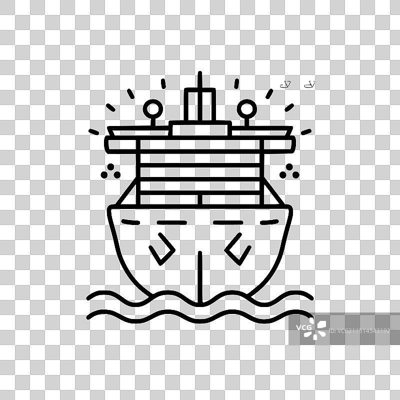 邮轮图标图片素材