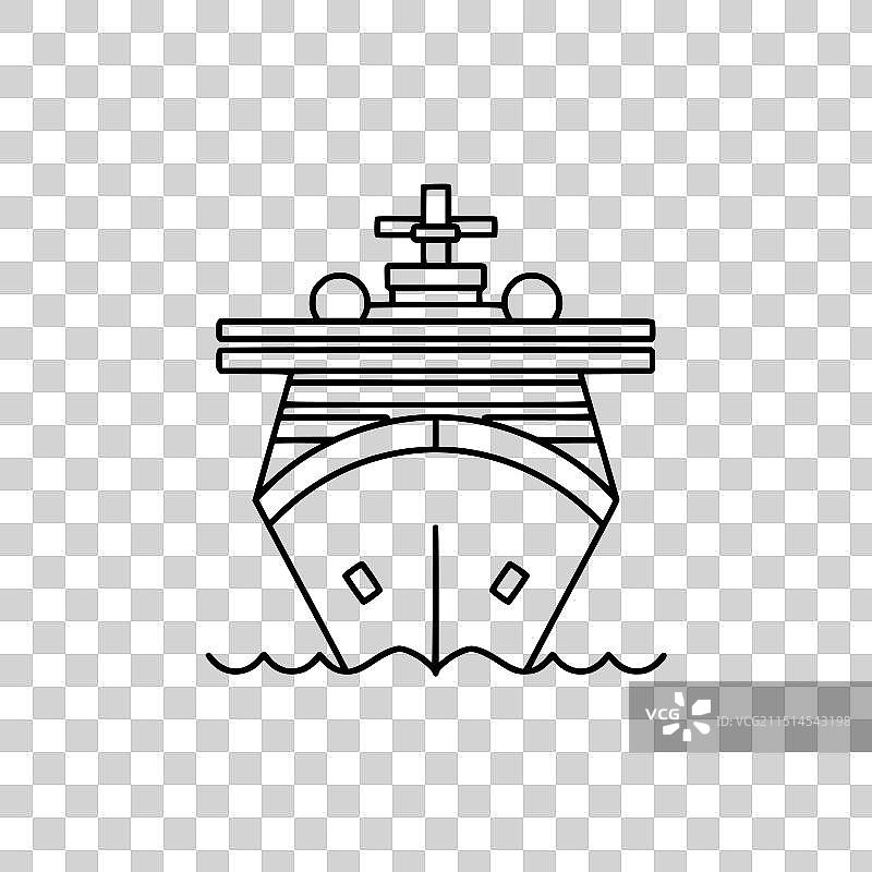 邮轮图标图片素材