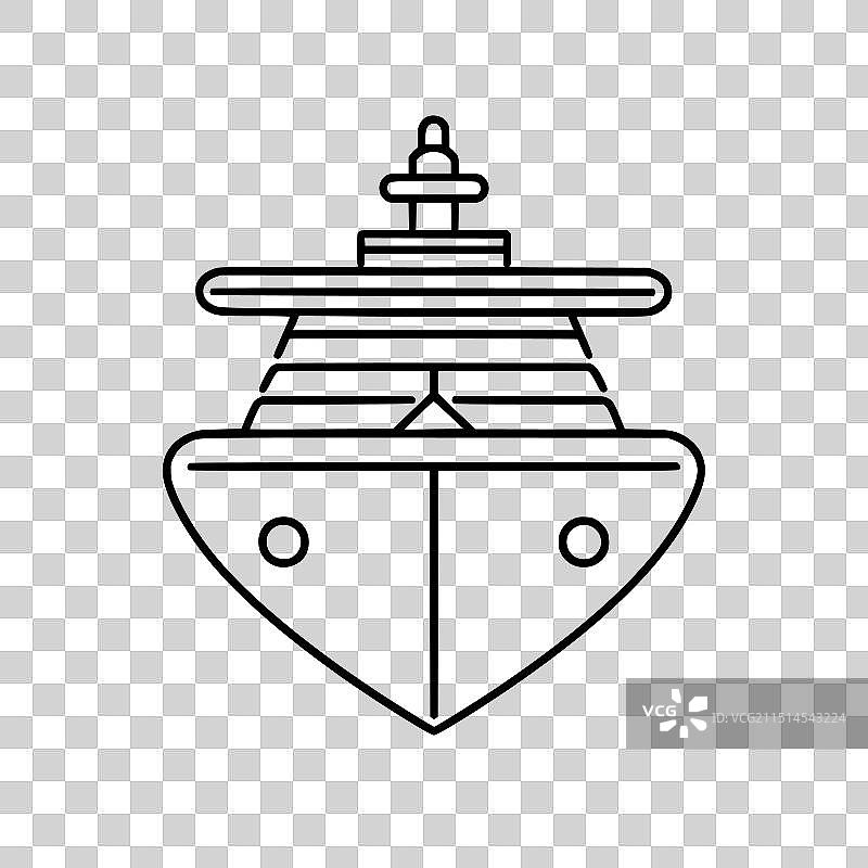 邮轮图标图片素材