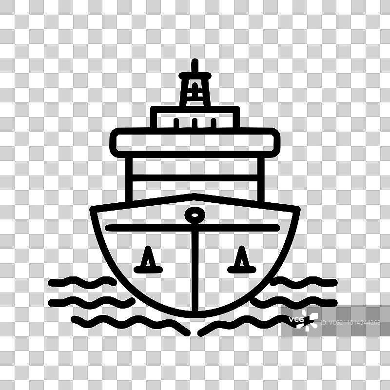 邮轮图标图片素材