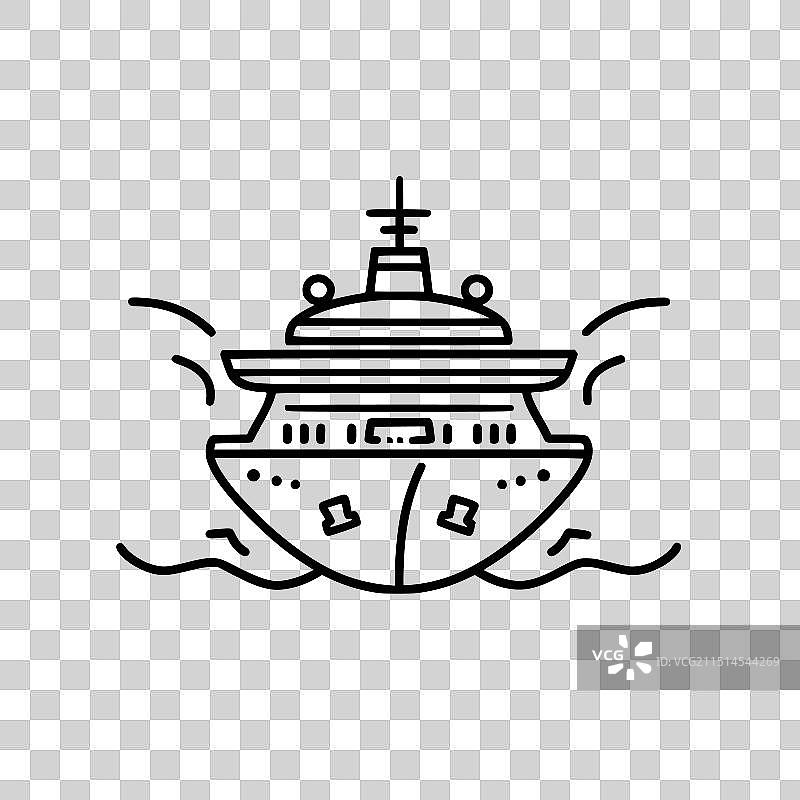 邮轮图标图片素材